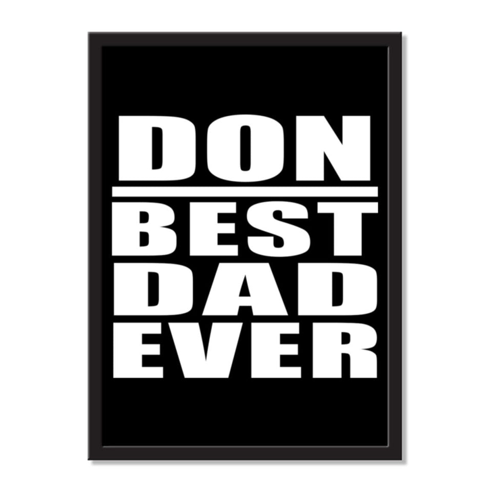 Don Best Dad Ever - Portrait Frame Photo Tile