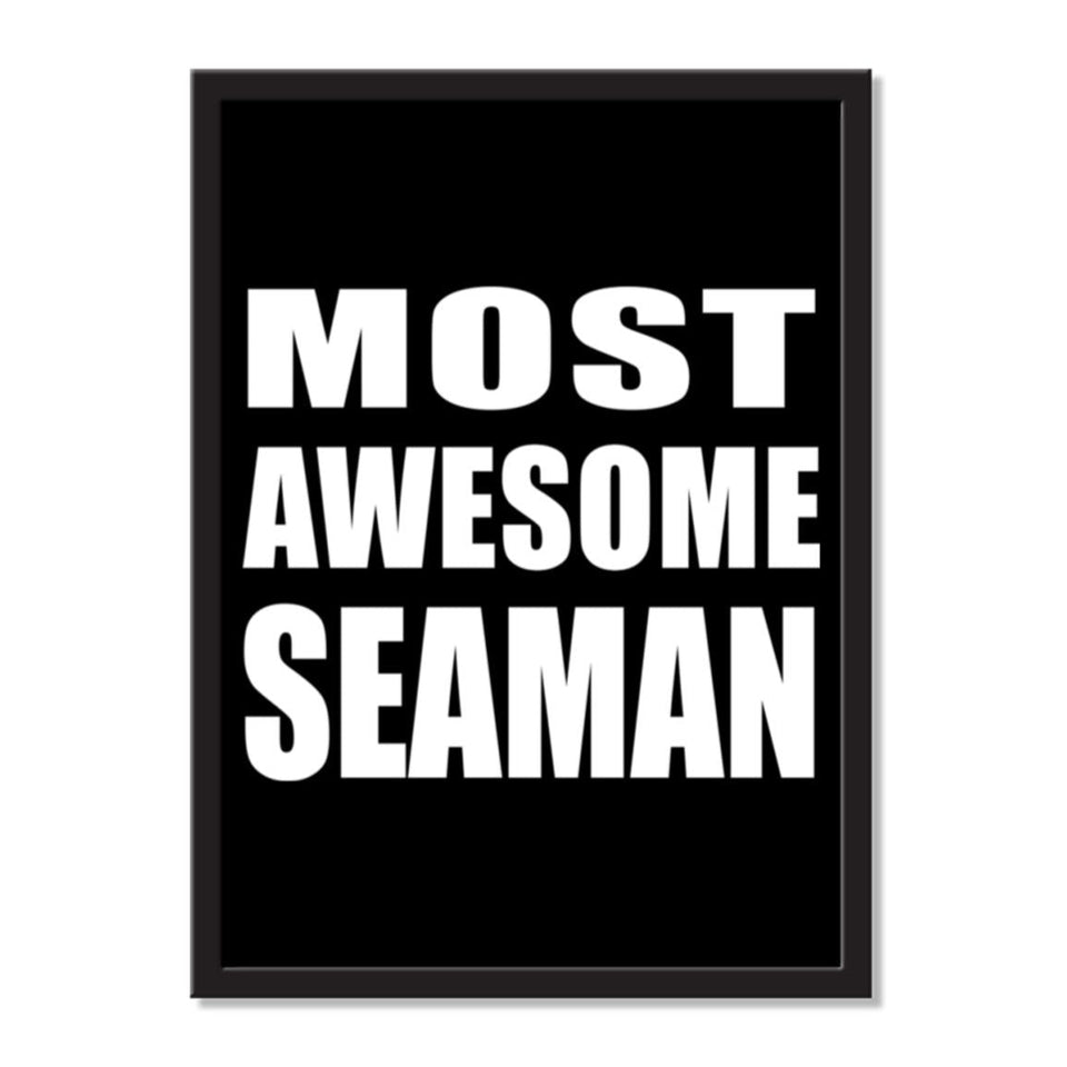Most Awesome Seaman - Portrait Frame Photo Tile