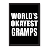 World's Okayest Gramps - Portrait Frame Photo Tile