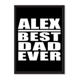 Alex Best Dad Ever - Portrait Frame Photo Tile