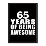 65 Years Of Being Awesome - Portrait Frame Photo Tile