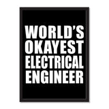 World's Okayest Electrical Engineer - Portrait Frame Photo Tile