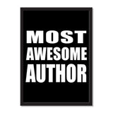 Most Awesome Author - Portrait Frame Photo Tile