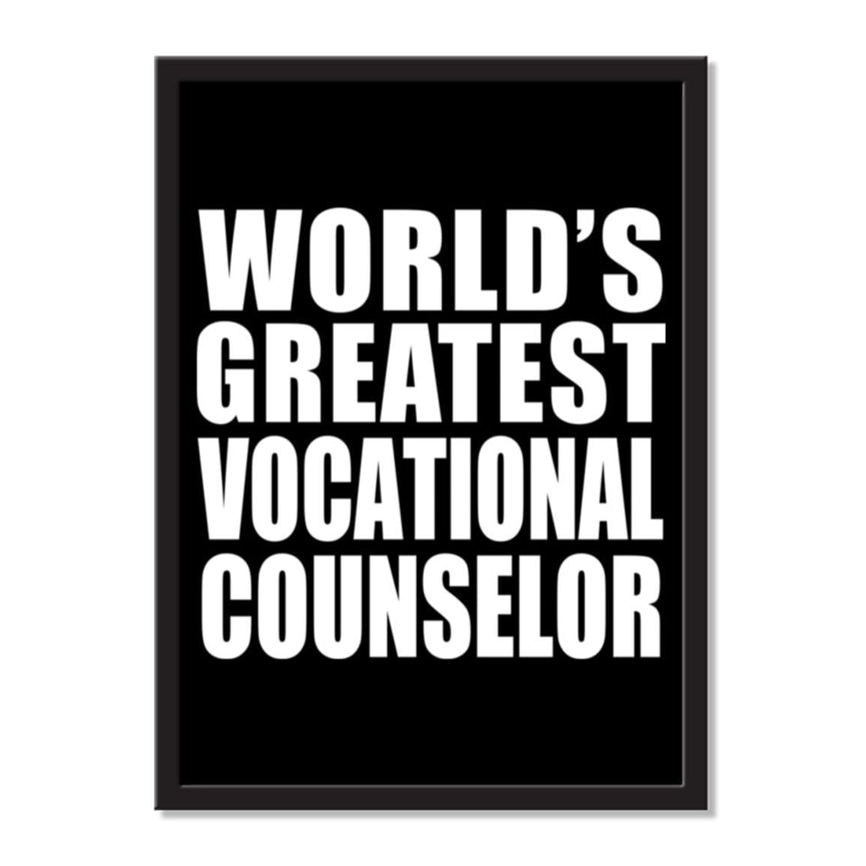 World's Greatest Vocational Counselor - Portrait Frame Photo Tile