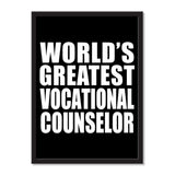 World's Greatest Vocational Counselor - Portrait Frame Photo Tile