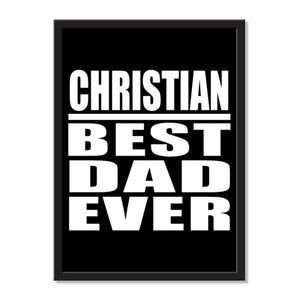 Christian Best Dad Ever - Portrait Frame Photo Tile