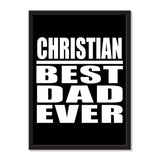 Christian Best Dad Ever - Portrait Frame Photo Tile