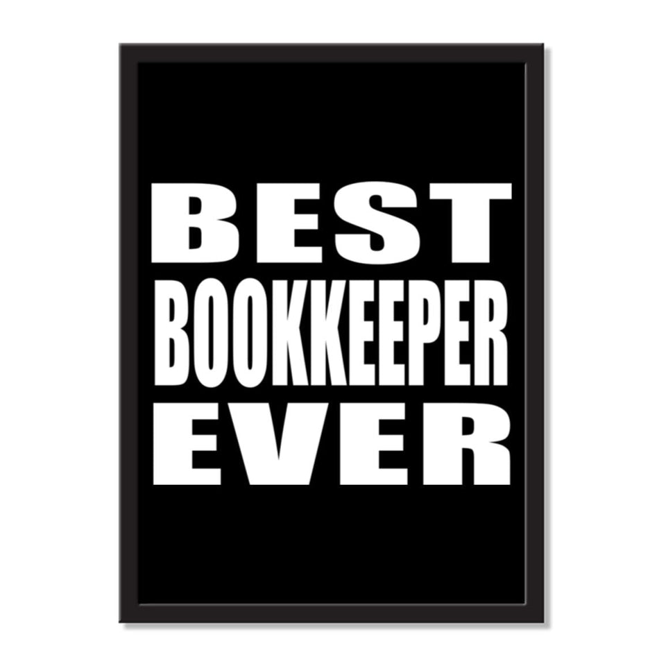 Best Bookkeeper Ever - Portrait Frame Photo Tile