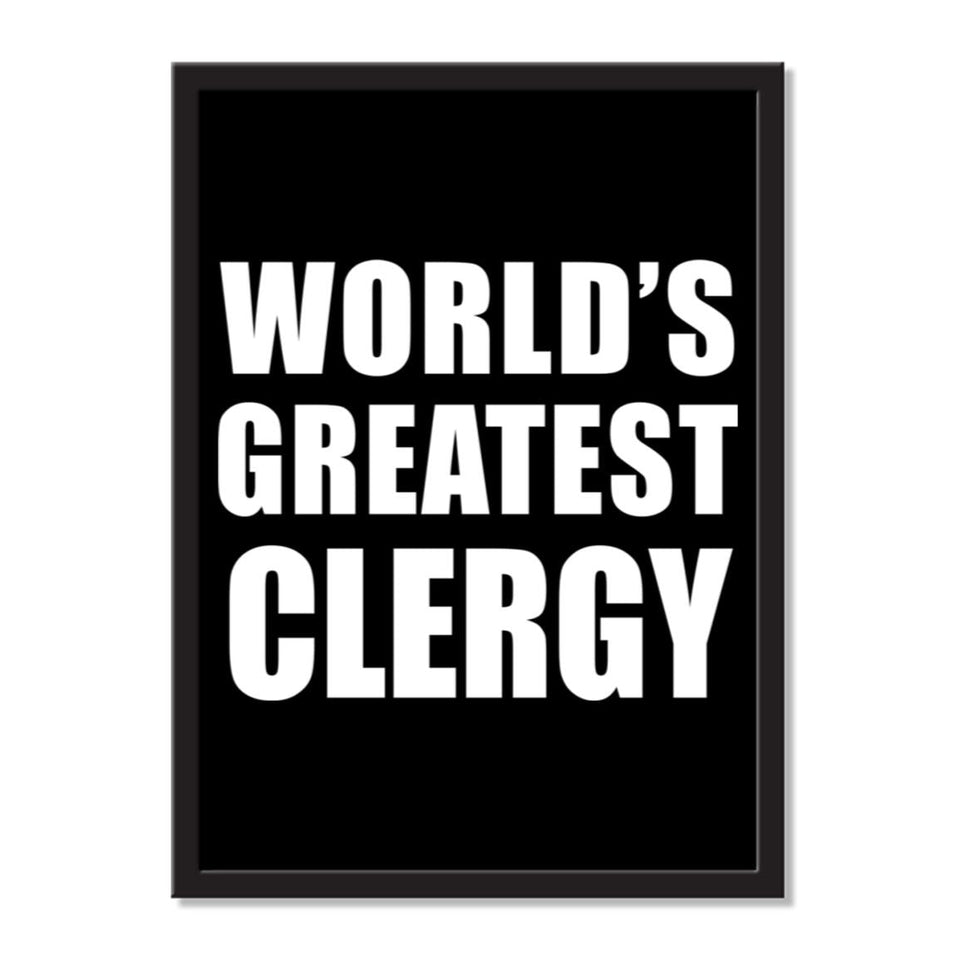 World's Greatest Clergy - Portrait Frame Photo Tile