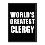 World's Greatest Clergy - Portrait Frame Photo Tile