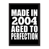 Made In 2004 Aged to Perfection - Portrait Frame Photo Tile