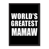 World's Greatest Mamaw - Portrait Frame Photo Tile