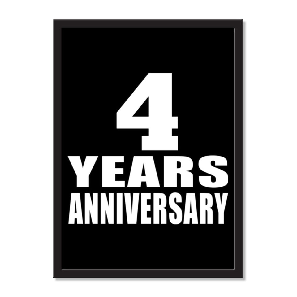 4 Years Anniversary - Portrait Frame Photo Tile