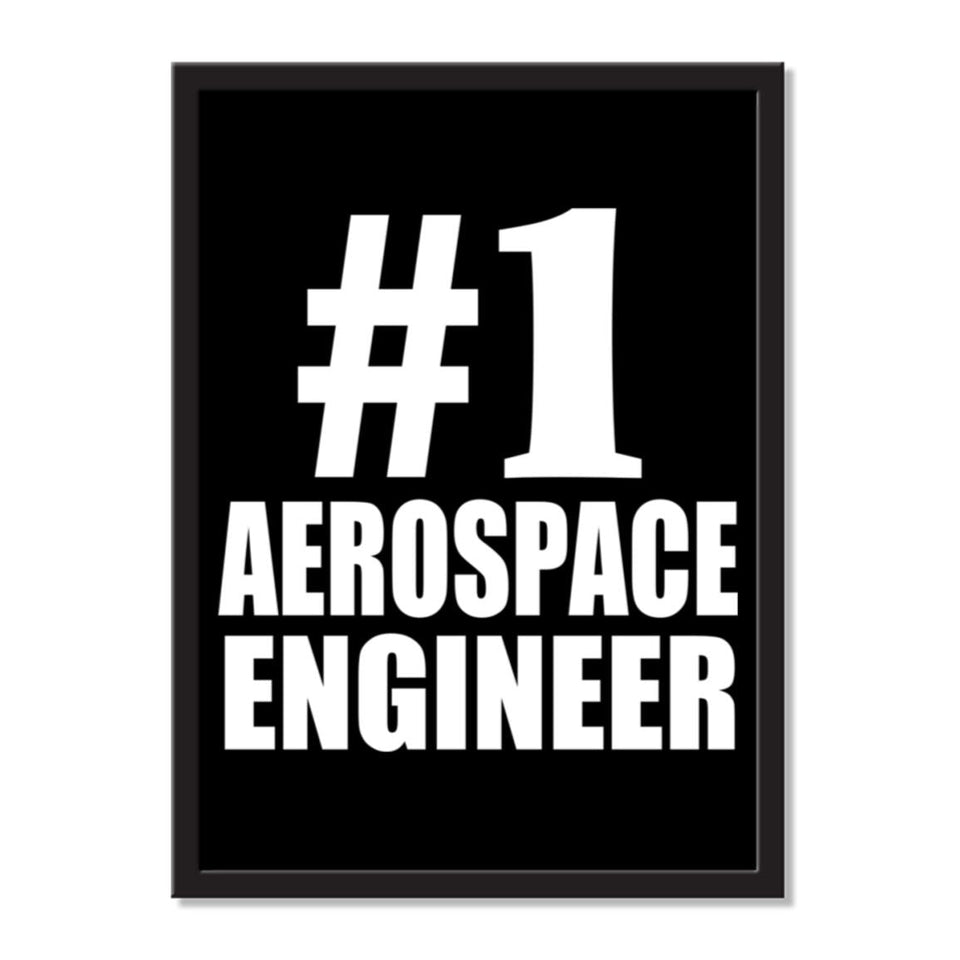 Number One #1 Aerospace Engineer - Portrait Frame Photo Tile