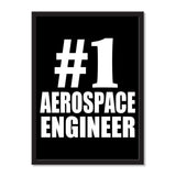 Number One #1 Aerospace Engineer - Portrait Frame Photo Tile
