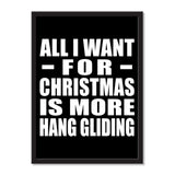 All I Want For Christmas Is More Hang Gliding - Portrait Frame Photo Tile