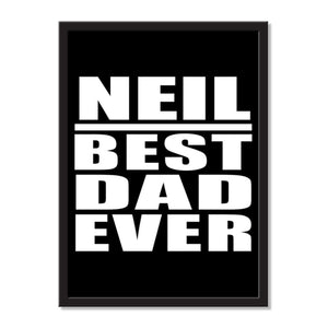 Neil Best Dad Ever - Portrait Frame Photo Tile
