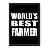 World's Best Farmer - Portrait Frame Photo Tile