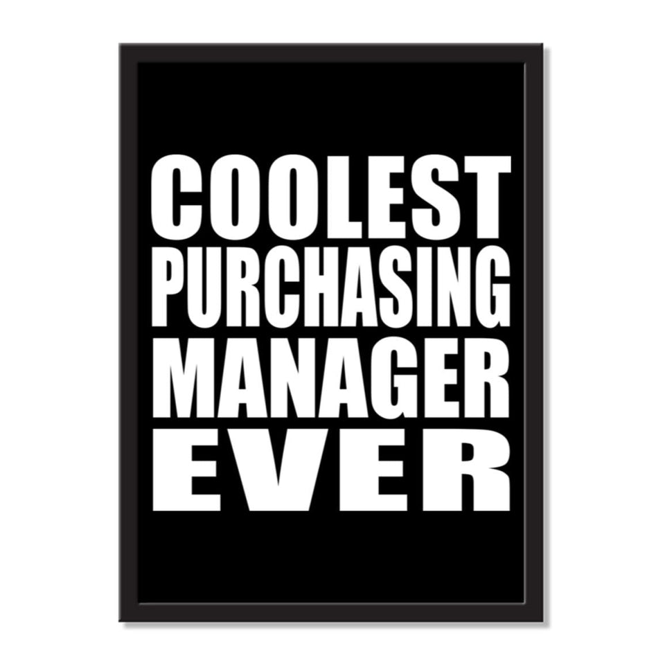 Coolest Purchasing Manager Ever - Portrait Frame Photo Tile