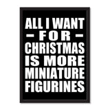 All I Want For Christmas Is More Miniature Figurines - Portrait Frame Photo Tile