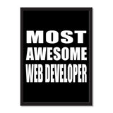 Most Awesome Web Developer - Portrait Frame Photo Tile