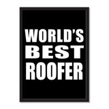 World's Best Roofer - Portrait Frame Photo Tile