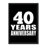 40 Years Anniversary - Portrait Frame Photo Tile