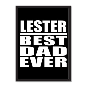 Lester Best Dad Ever - Portrait Frame Photo Tile
