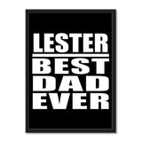 Lester Best Dad Ever - Portrait Frame Photo Tile