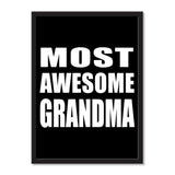 Most Awesome Grandma - Portrait Frame Photo Tile