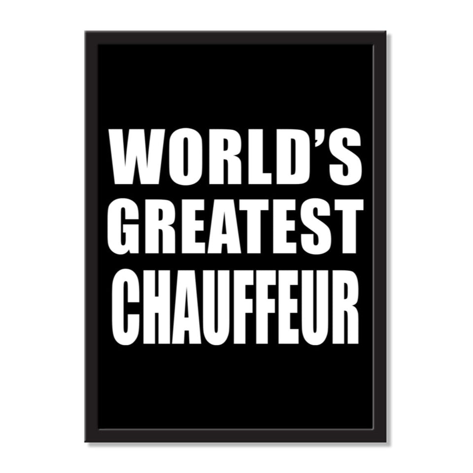 World's Greatest Chauffeur - Portrait Frame Photo Tile
