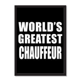 World's Greatest Chauffeur - Portrait Frame Photo Tile