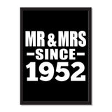 Mr & Mrs Since 1952 - Portrait Frame Photo Tile