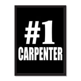 Number One #1 Carpenter - Portrait Frame Photo Tile