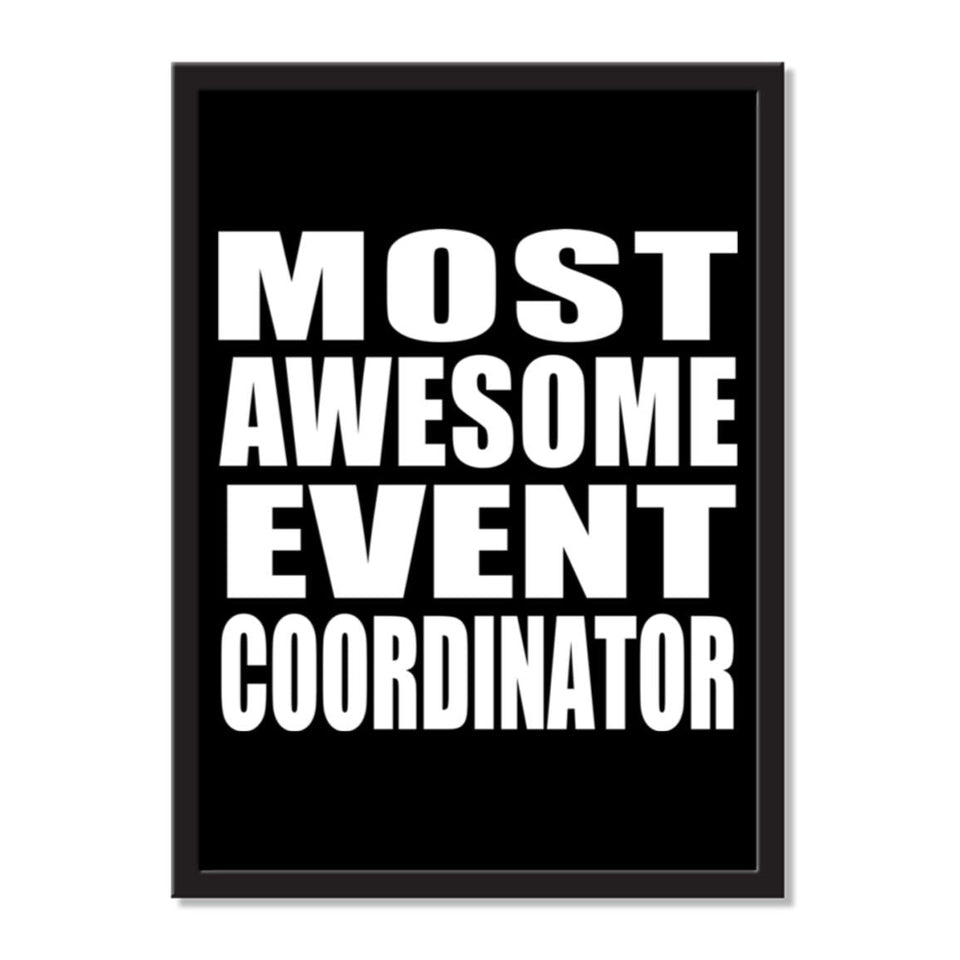Most Awesome Event Coordinator - Portrait Frame Photo Tile