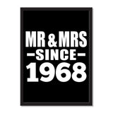 Mr & Mrs Since 1968 - Portrait Frame Photo Tile