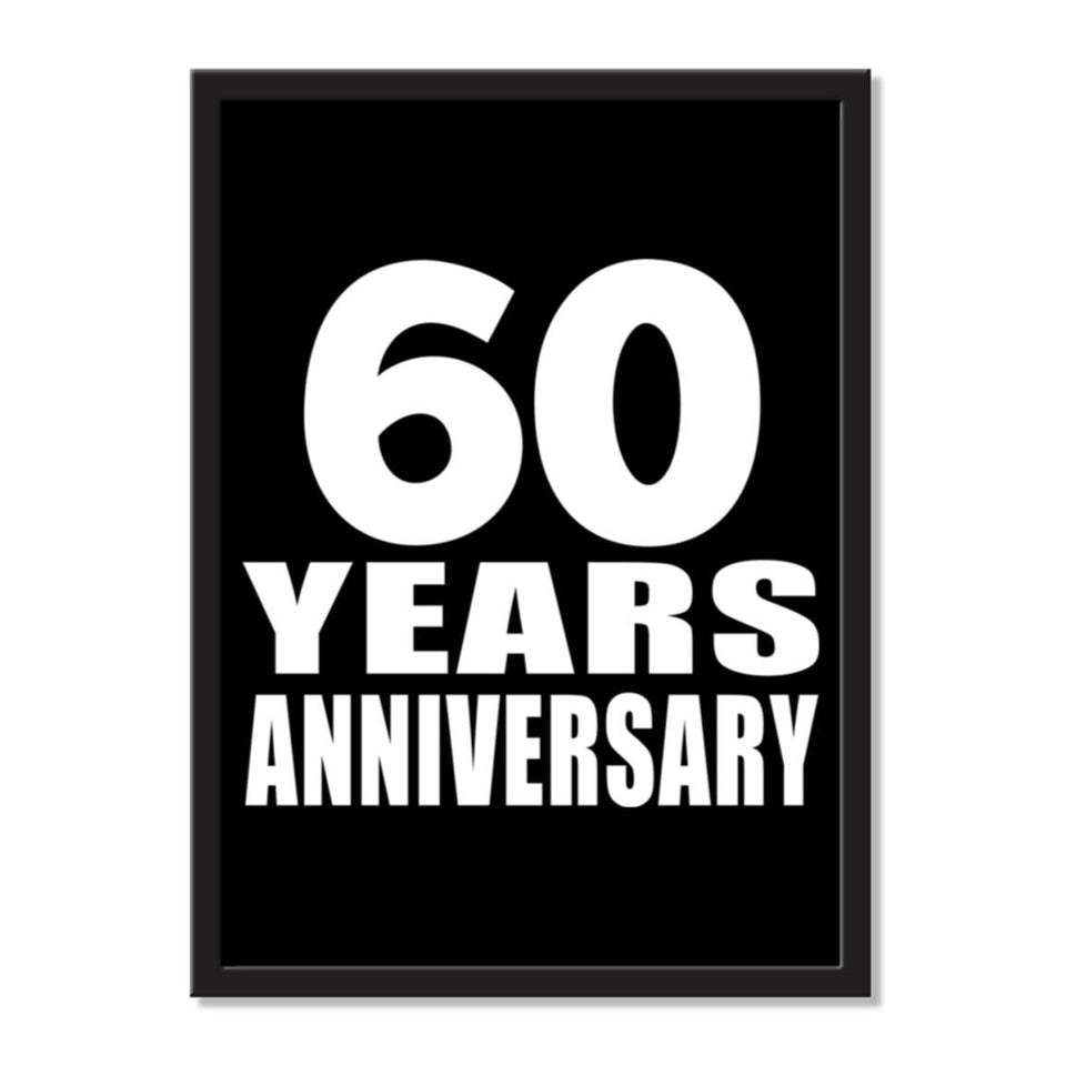 60 Years Anniversary - Portrait Frame Photo Tile