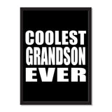 Coolest Grandson Ever - Portrait Frame Photo Tile