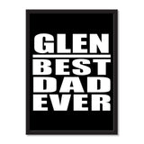 Glen Best Dad Ever - Portrait Frame Photo Tile
