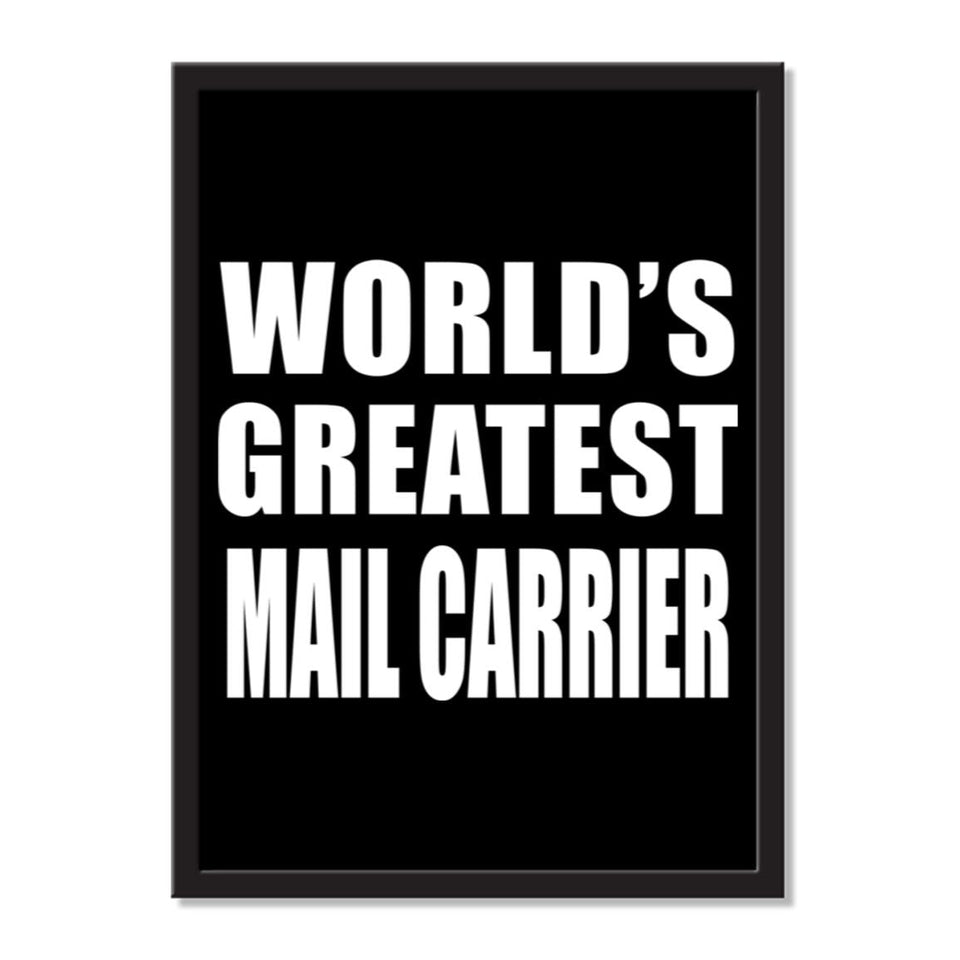 World's Greatest Mail Carrier - Portrait Frame Photo Tile