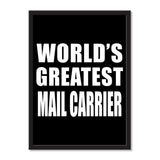 World's Greatest Mail Carrier - Portrait Frame Photo Tile