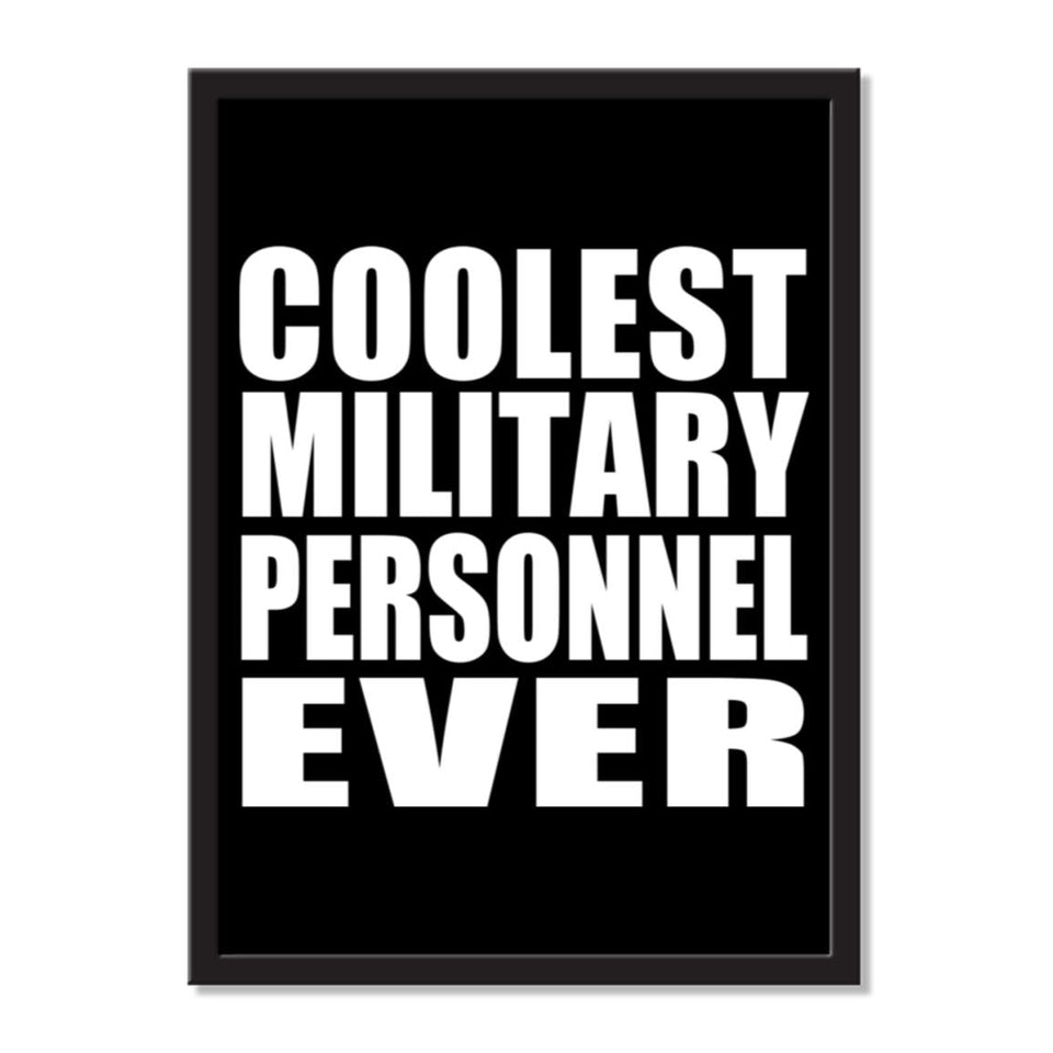 Coolest Military Personnel Ever - Portrait Frame Photo Tile