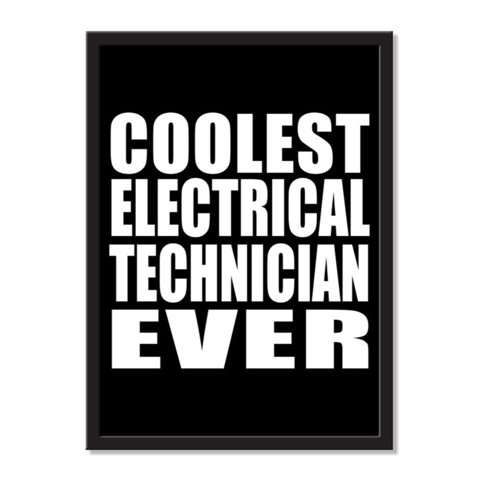 Coolest Electrical Technician Ever - Portrait Frame Photo Tile