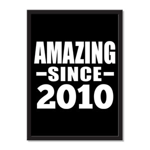 Amazing Since 2010 - Portrait Frame Photo Tile