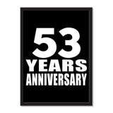 53 Years Anniversary - Portrait Frame Photo Tile