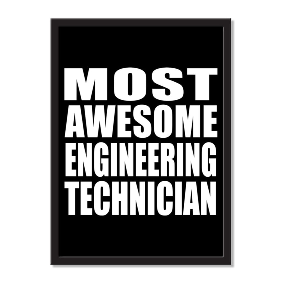 Most Awesome Engineering Technician - Portrait Frame Photo Tile