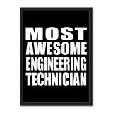 Most Awesome Engineering Technician - Portrait Frame Photo Tile