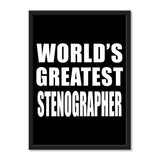 World's Greatest Stenographer - Portrait Frame Photo Tile