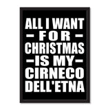 All I Want For Christmas Is My Cirneco Dell'etna - Portrait Frame Photo Tile