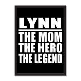 Lynn The Mom The Hero The Legend - Portrait Frame Photo Tile